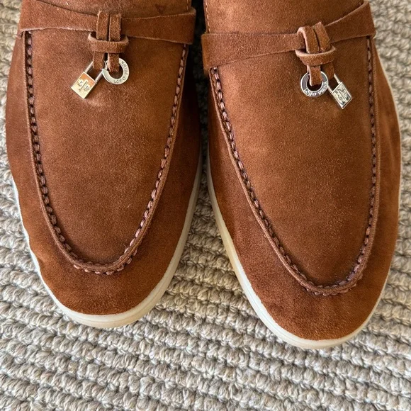 Loro Piana Brown Suede Loafers - Picture 6 of 6